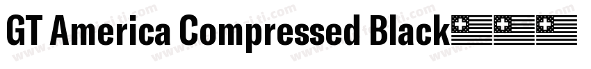 GT America Compressed Black字体转换